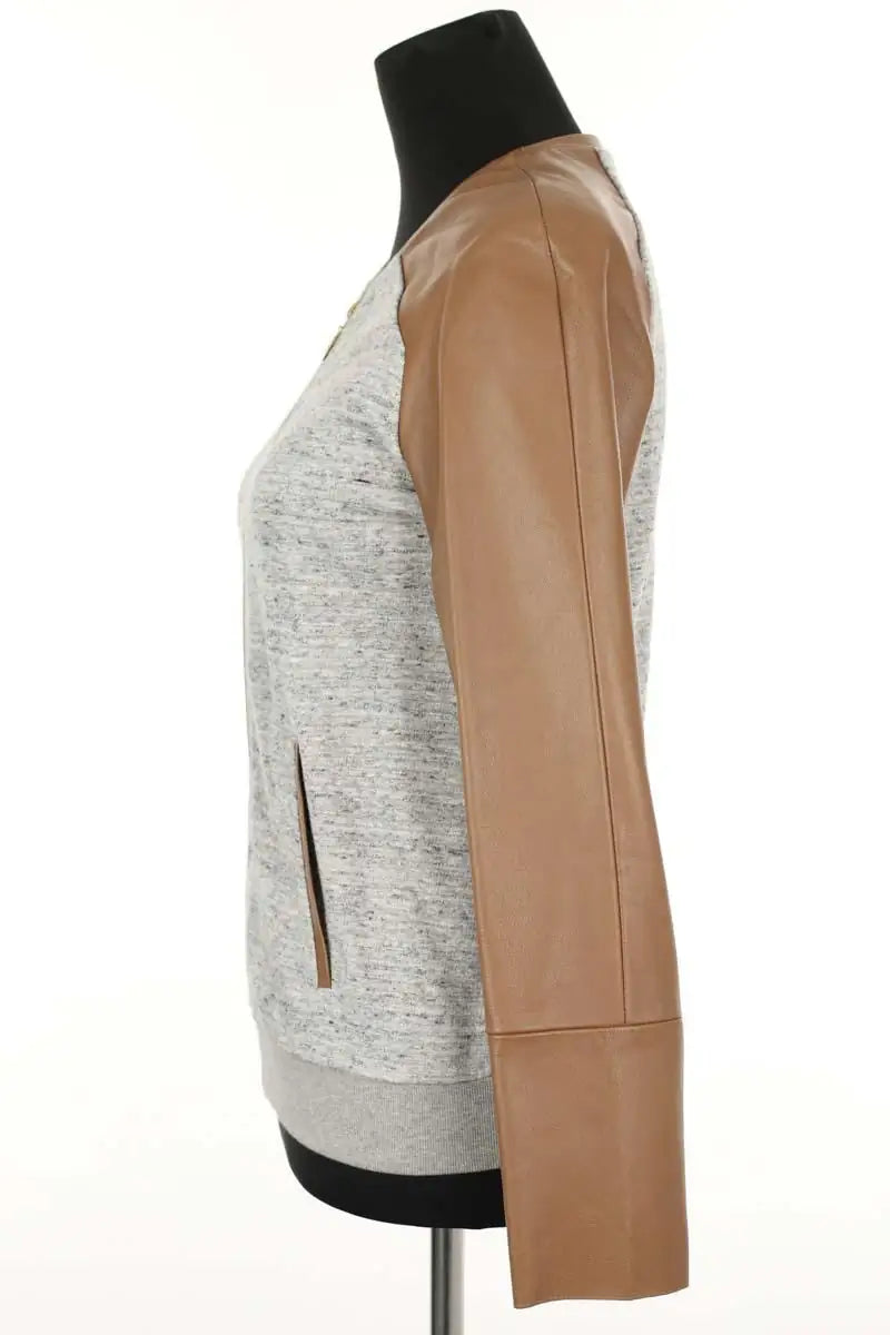 Veste Maje Jeffy Gris en Coton