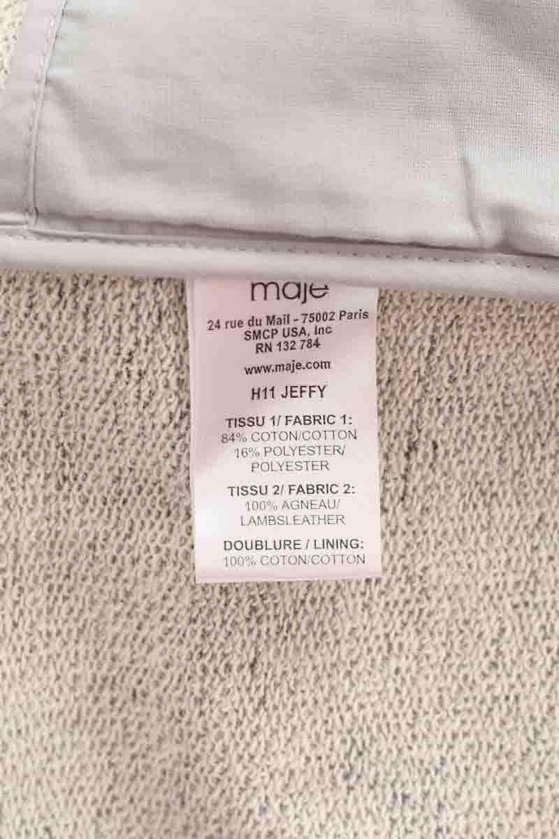 Veste Maje Jeffy Gris en Coton