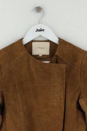 Veste Maje Marron en Cuir