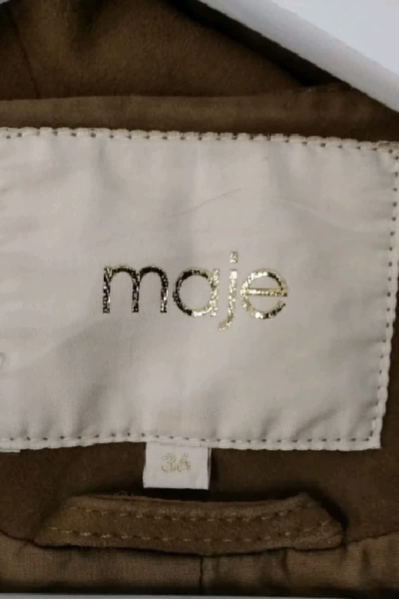 Veste Maje Marron en Cuir