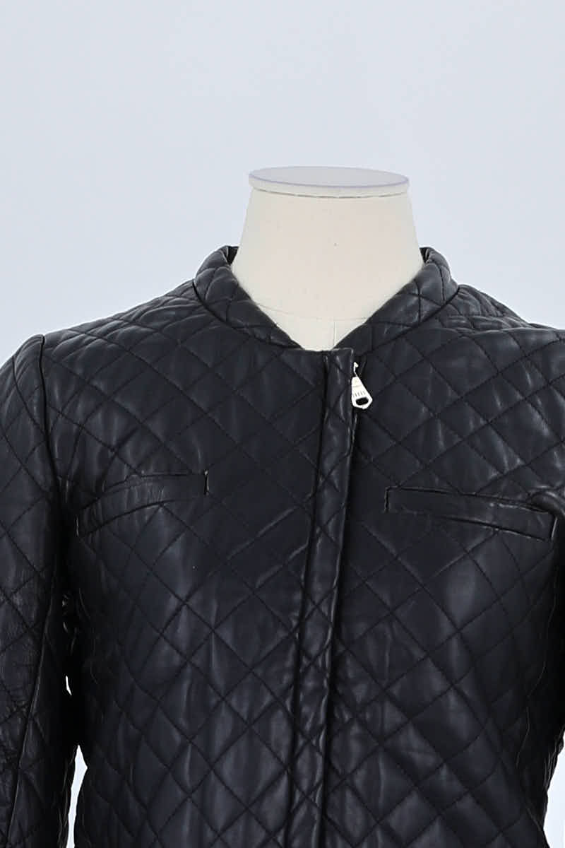 Veste Maje Noir en Cuir