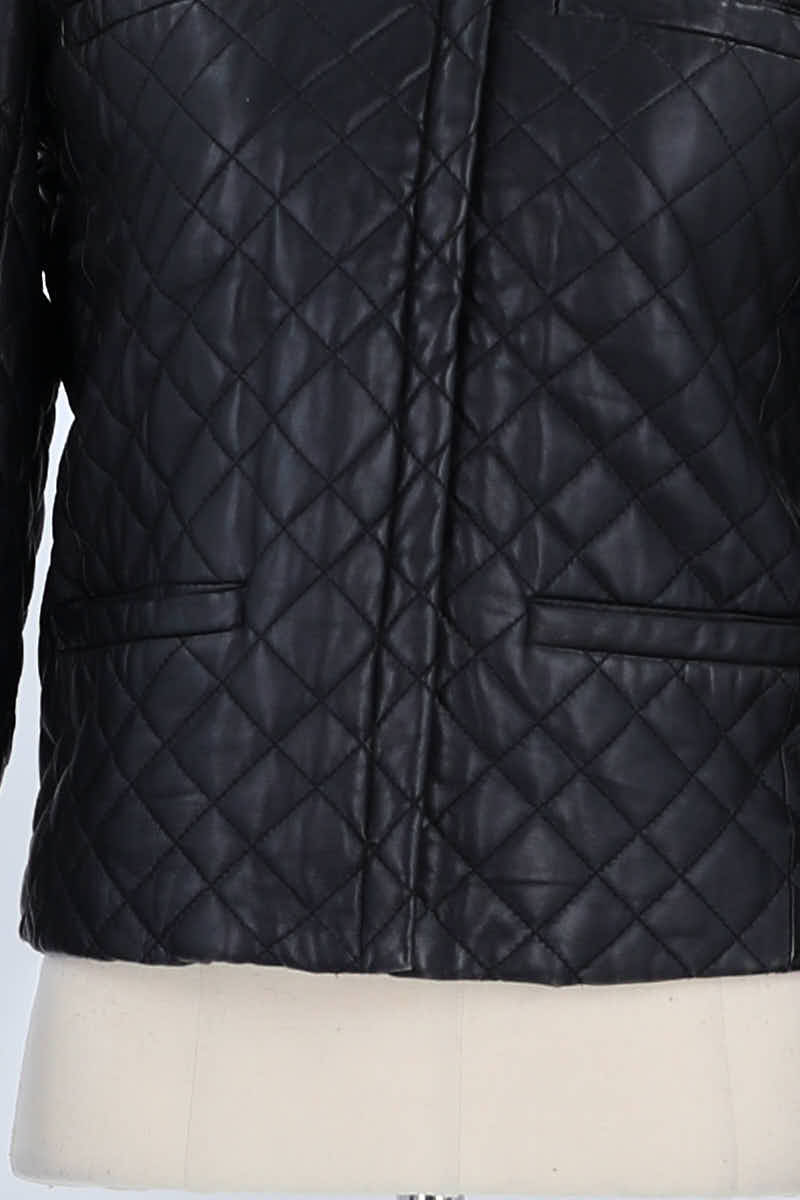 Veste Maje Noir en Cuir