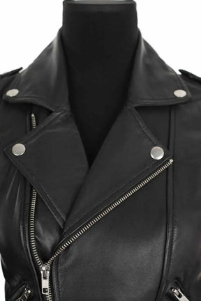 Veste Maje Noir en Cuir