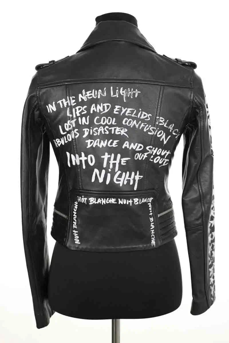 Veste Maje Noir en Cuir
