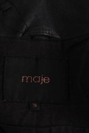 Veste Maje Noir en Cuir