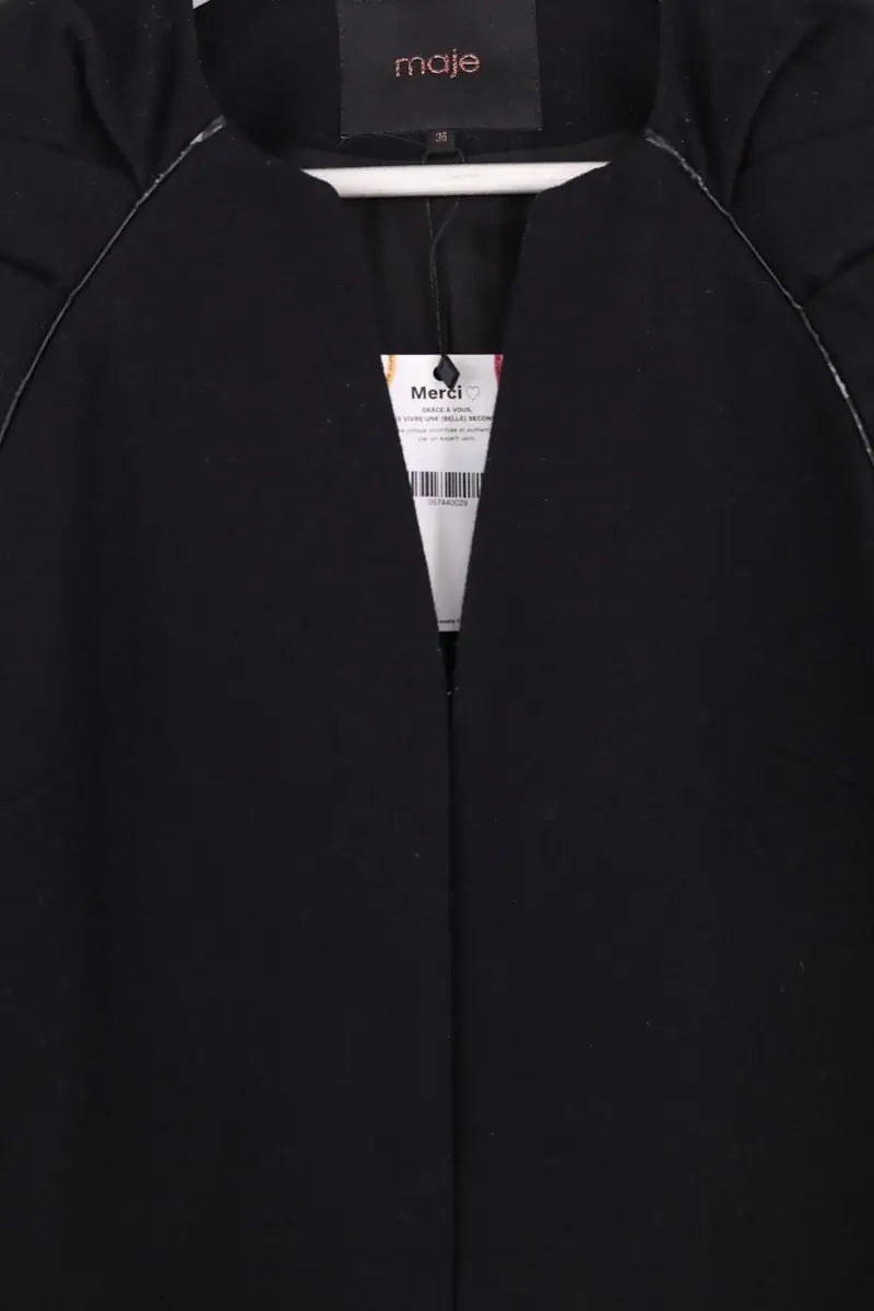 Veste Maje Noir en Laine