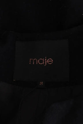 Veste Maje Noir en Laine