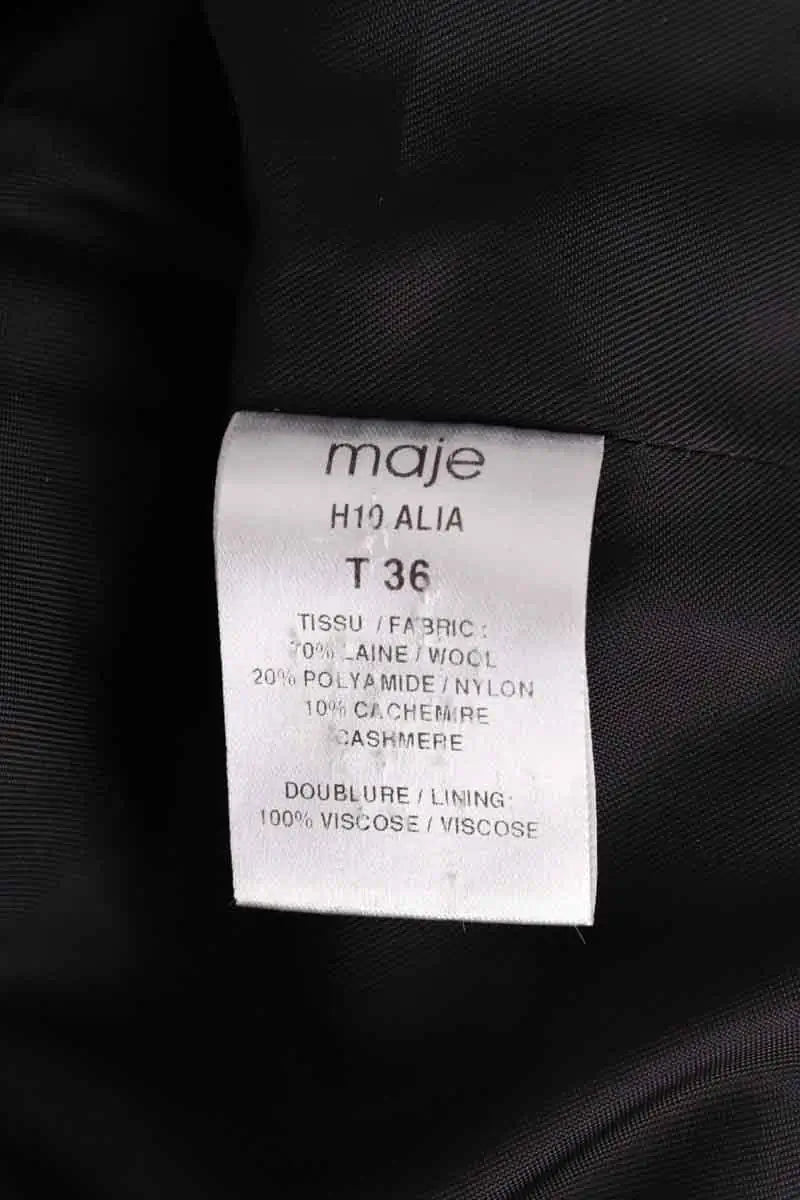 Veste Maje Noir en Laine