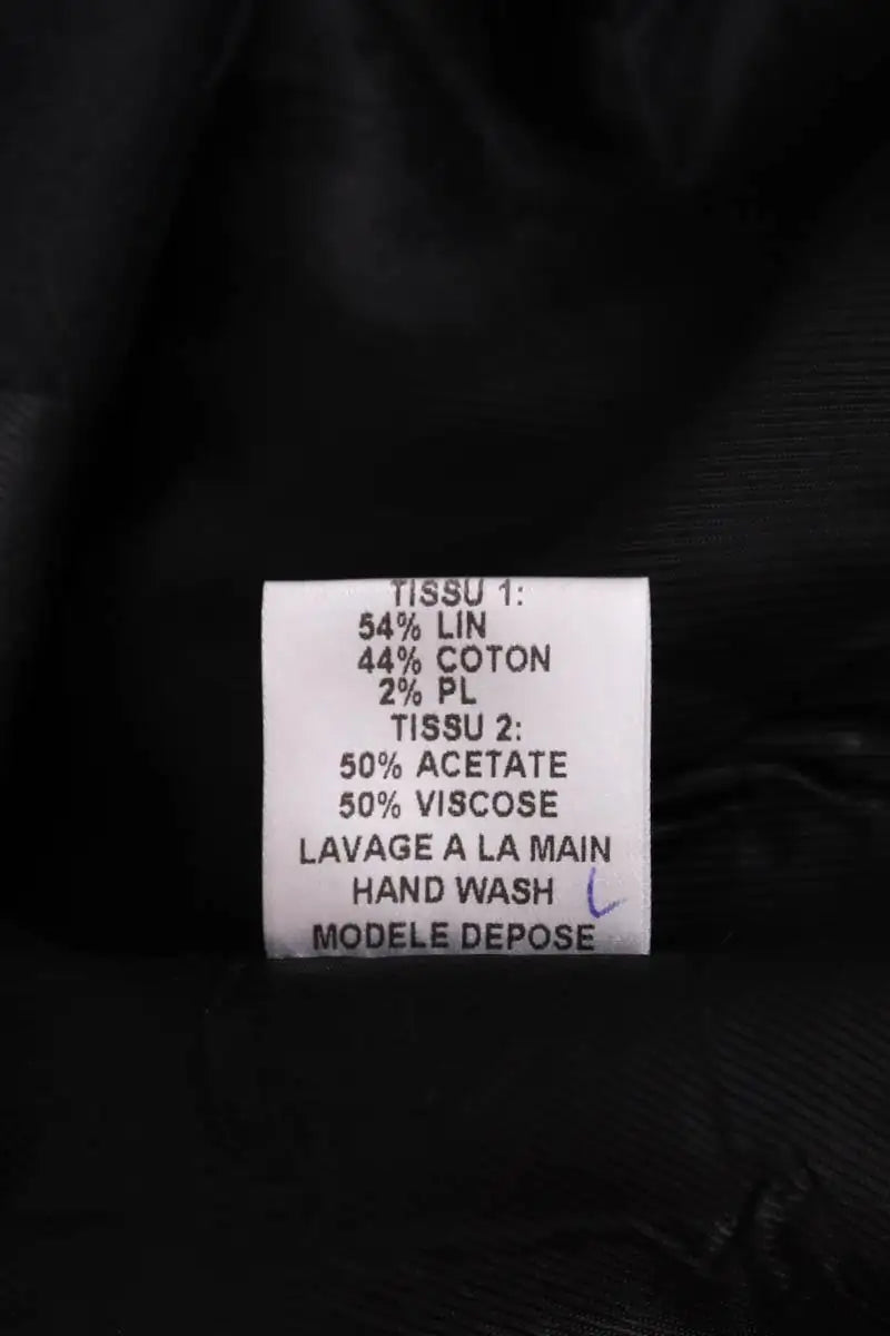 Veste Maje Noir en Lin