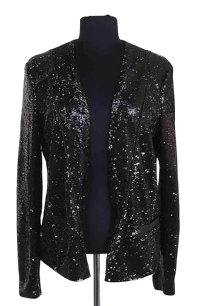 Veste Maje Noir en Paillettes, taille L - Seconde Main