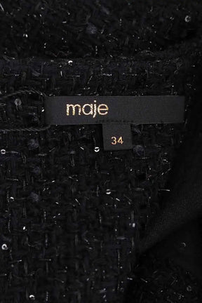 Veste Maje Noir en Synthétique