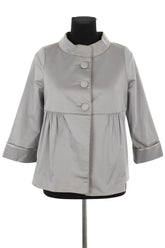 Veste Maje Tina Gris en Coton, taille S - Seconde Main
