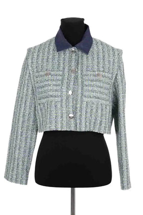Veste Maje Vert en Coton, taille M - Seconde Main