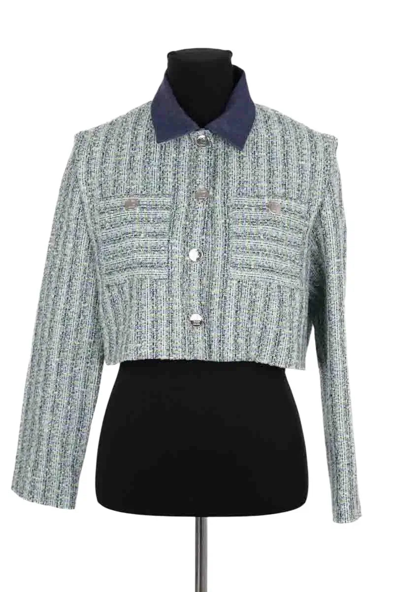 Veste Maje Vert en Coton, taille M - Seconde Main