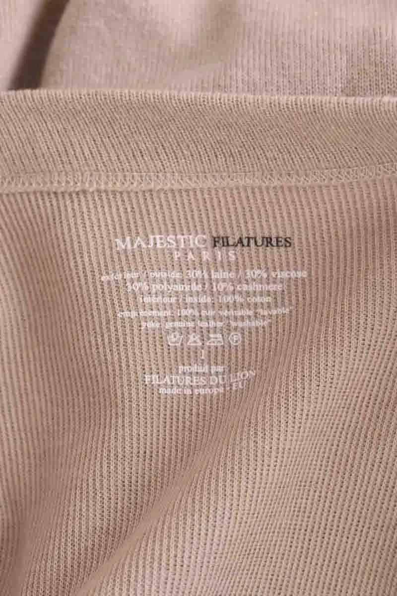Veste Majestic Filatures Beige en Laine