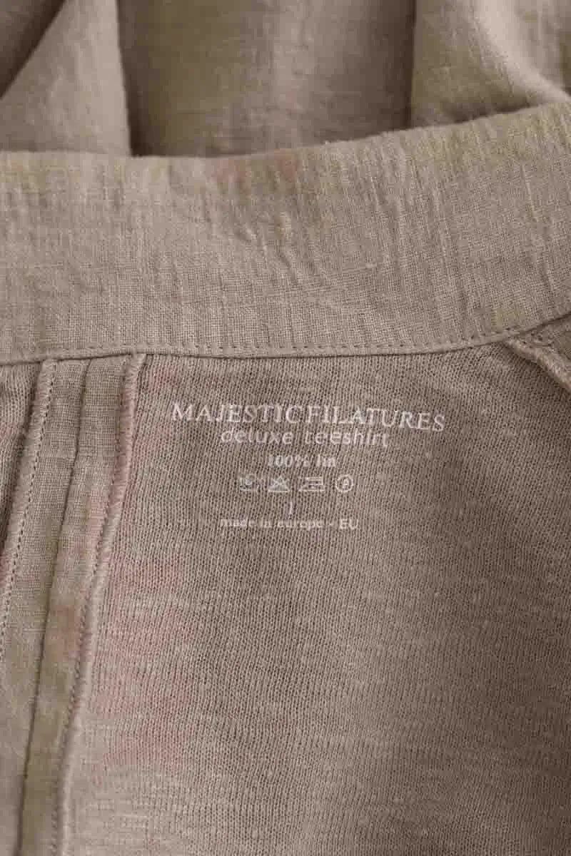 Veste Majestic Filatures Beige en Lin