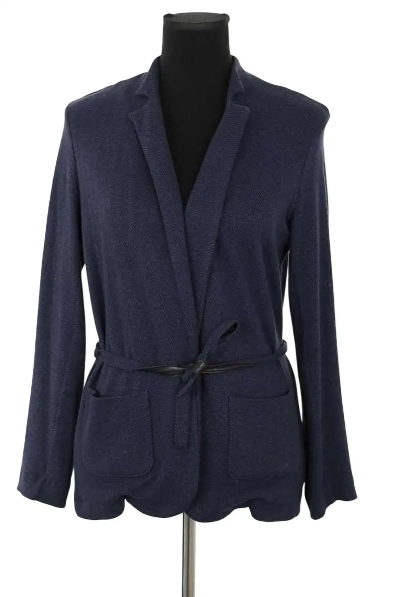Veste Majestic Filatures Bleu en Cachemire, taille S - Seconde Main
