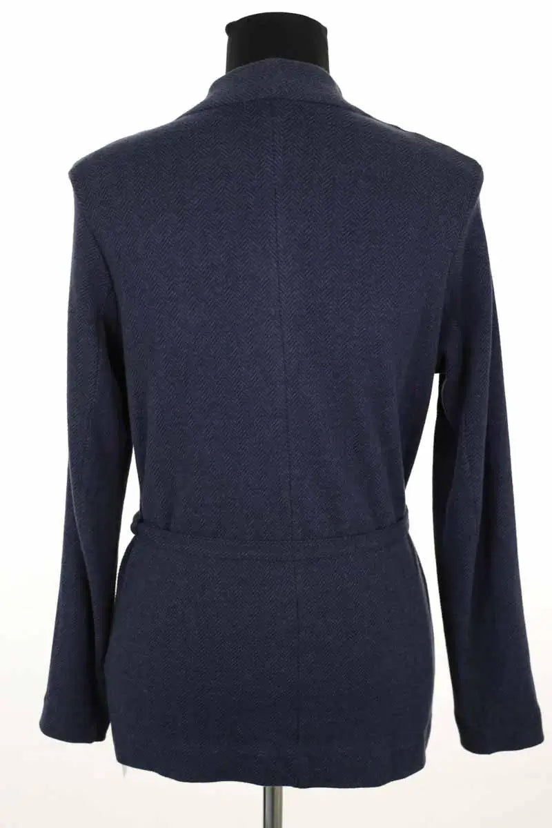 Veste Majestic Filatures Bleu en Cachemire