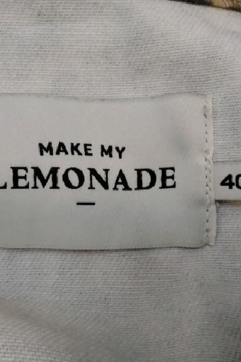 Veste Make My Lemonade Marron en Coton