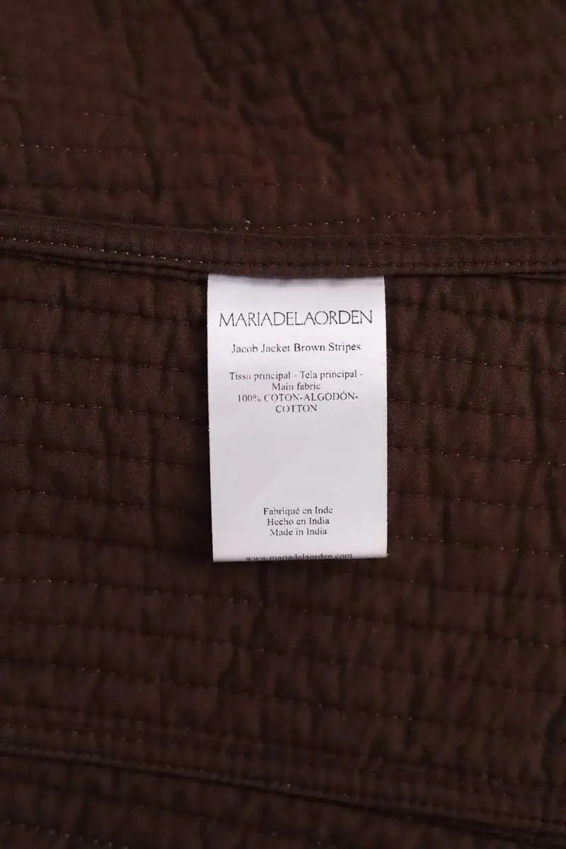 Veste Maria de la Orden Marron en Coton