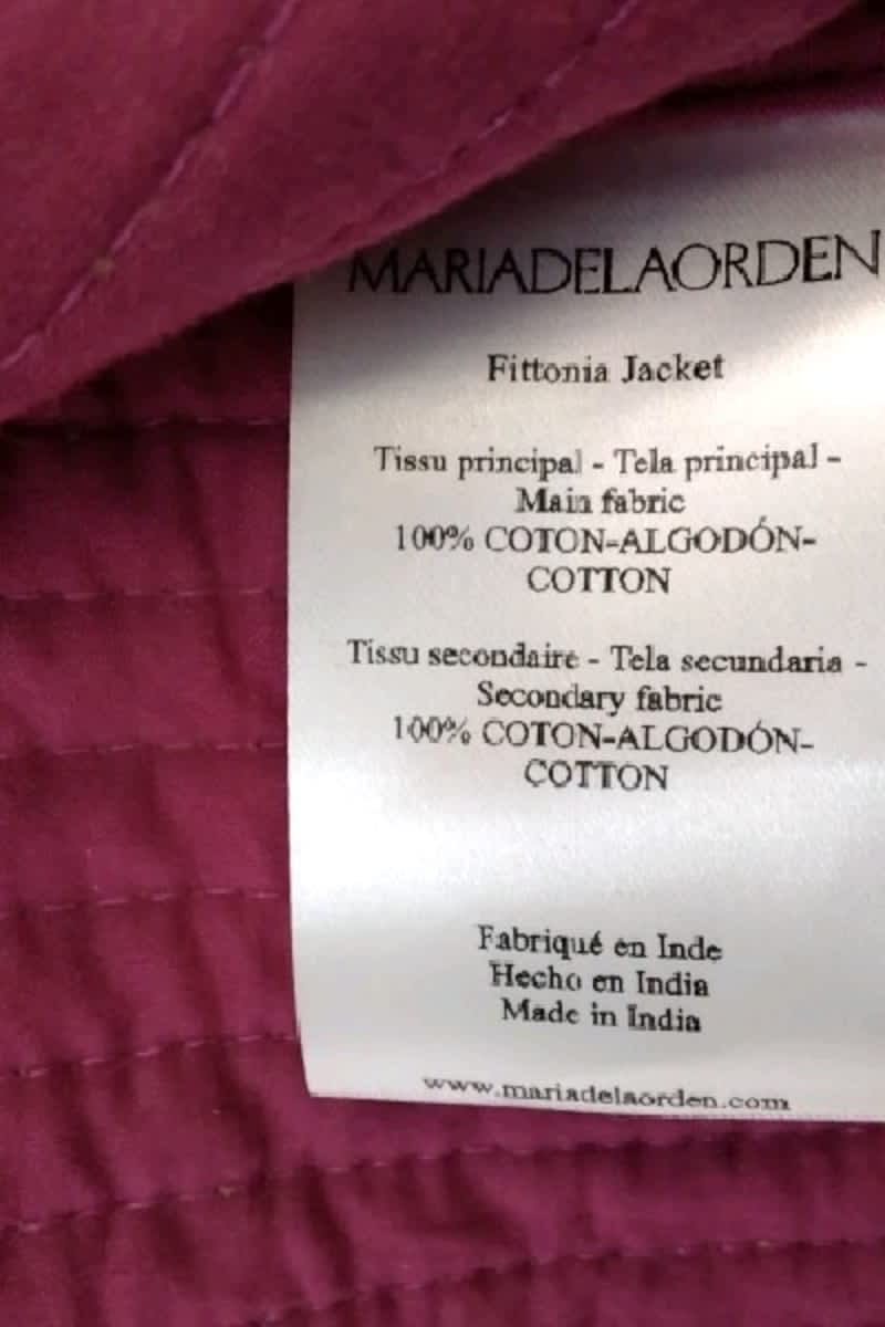 Veste Maria de la Orden Vert en Coton