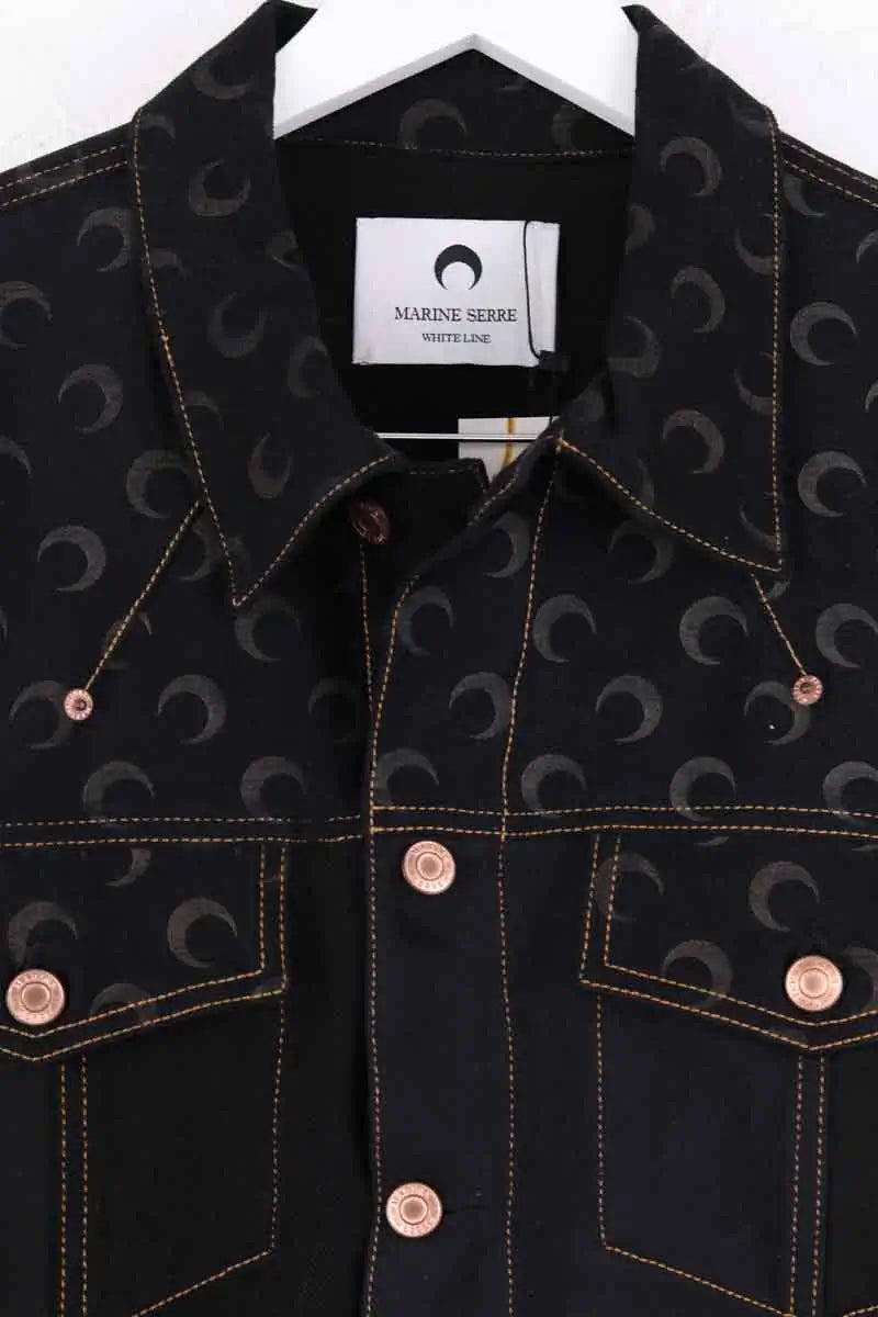Veste Marine Serre Noir en Coton