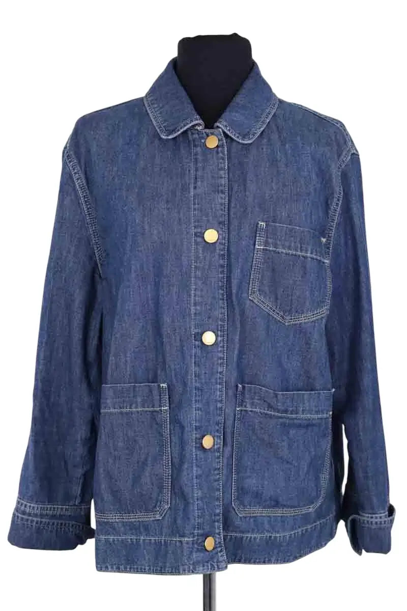 Veste Max Mara Bleu en Coton, taille L - Seconde Main