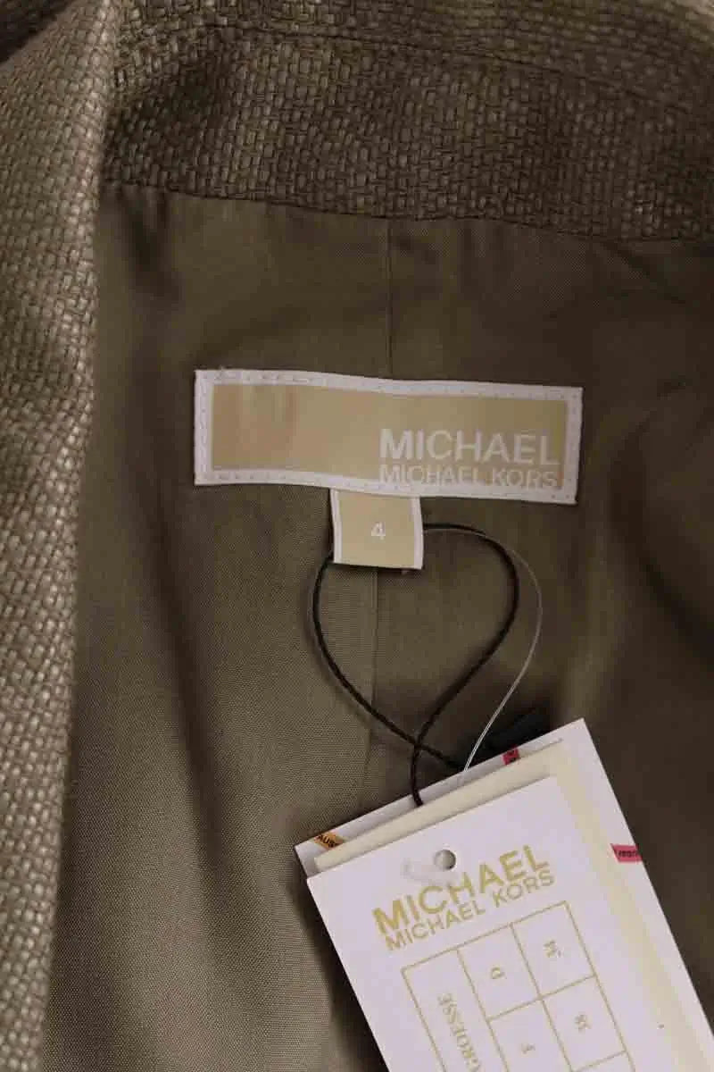 Veste Michael Kors Kaki en Synthétique