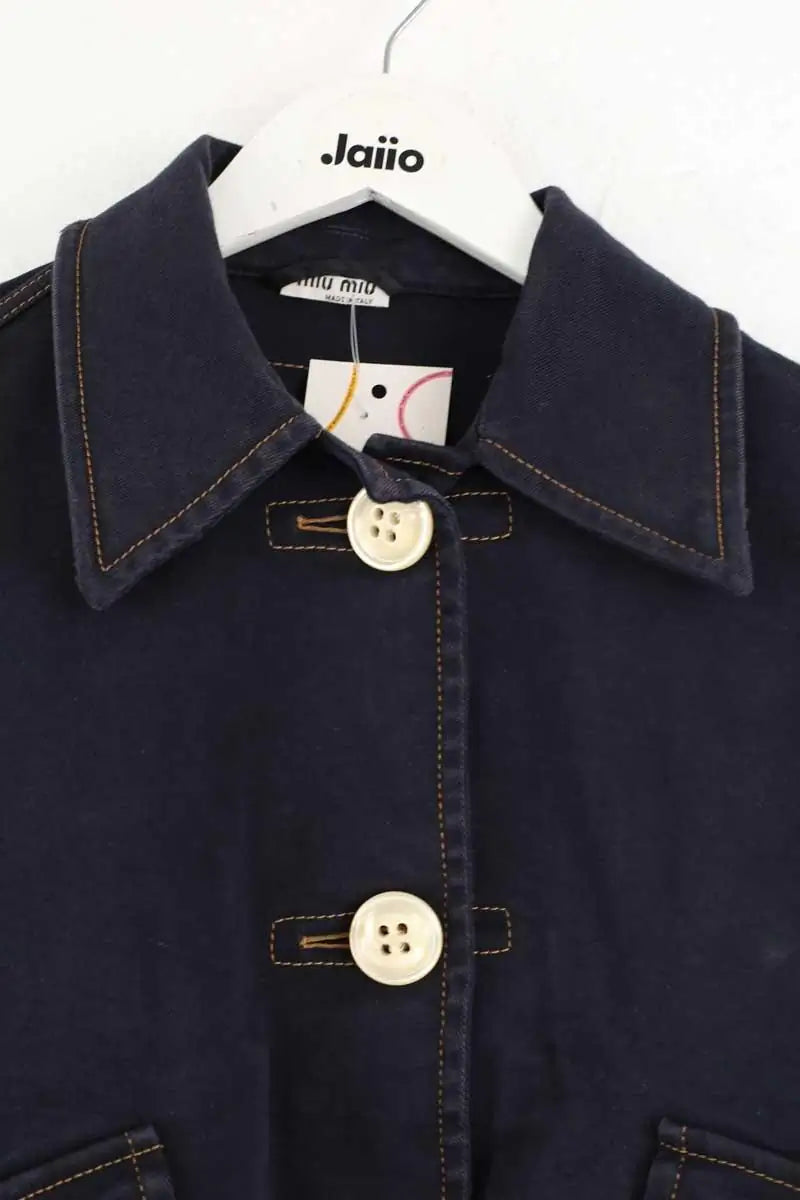 Veste Miu Miu Marine en Coton