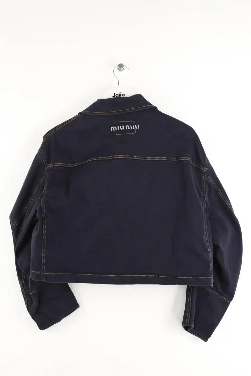 Veste Miu Miu Marine en Coton