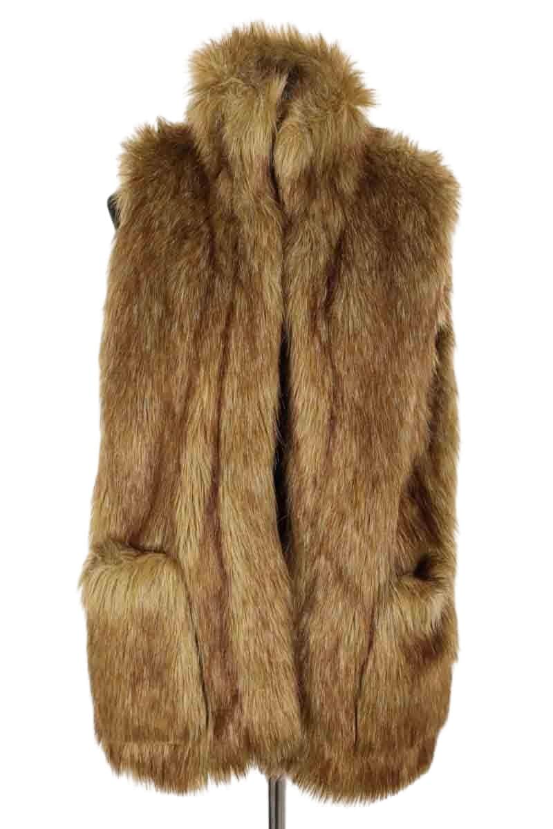 Veste Modetrotter Beige en Fausse fourrure, taille M - Seconde Main