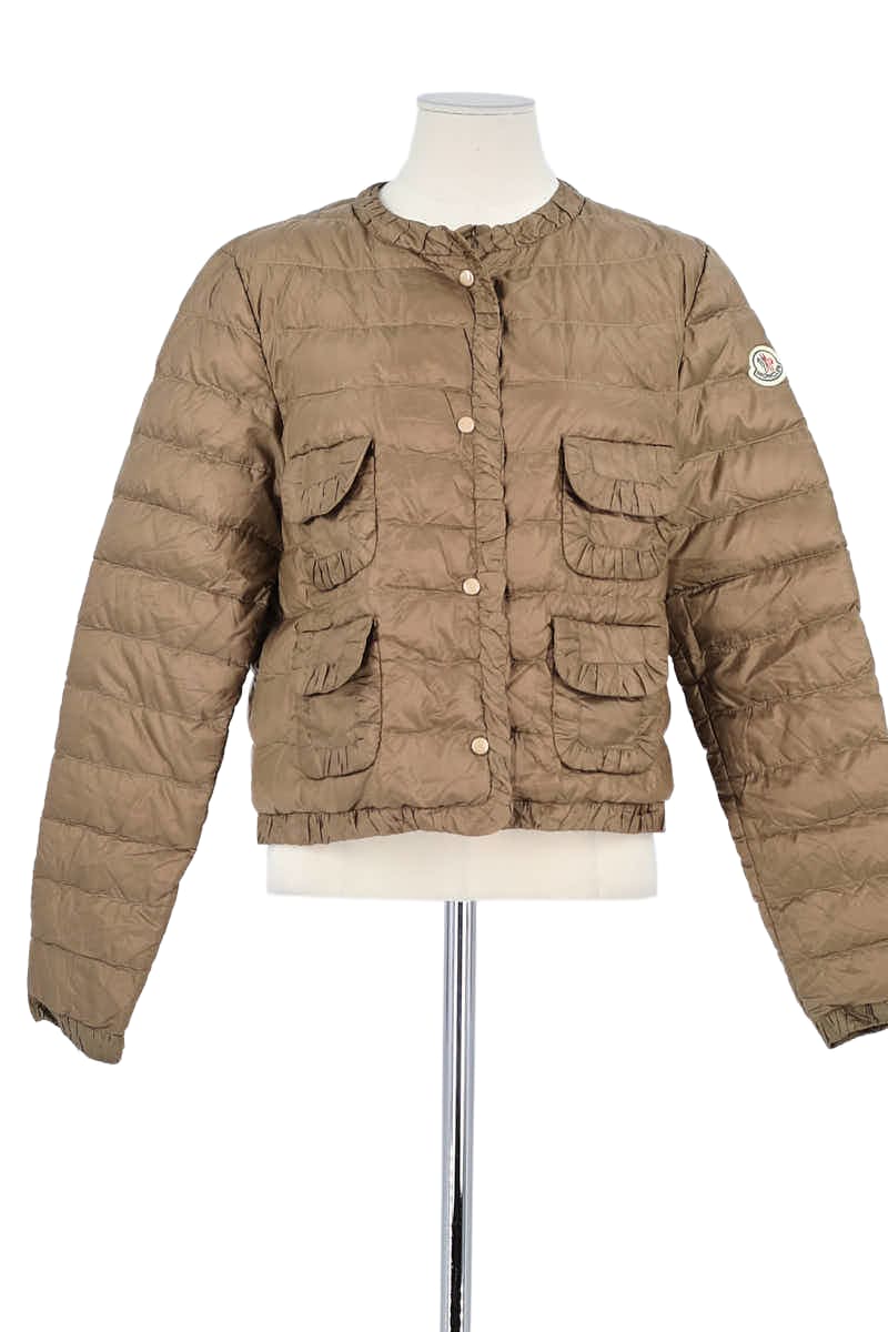 Veste Moncler Marron en Polyamide, taille S - Seconde Main
