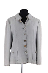Veste Moschino Bleu en Coton, taille M - Seconde Main