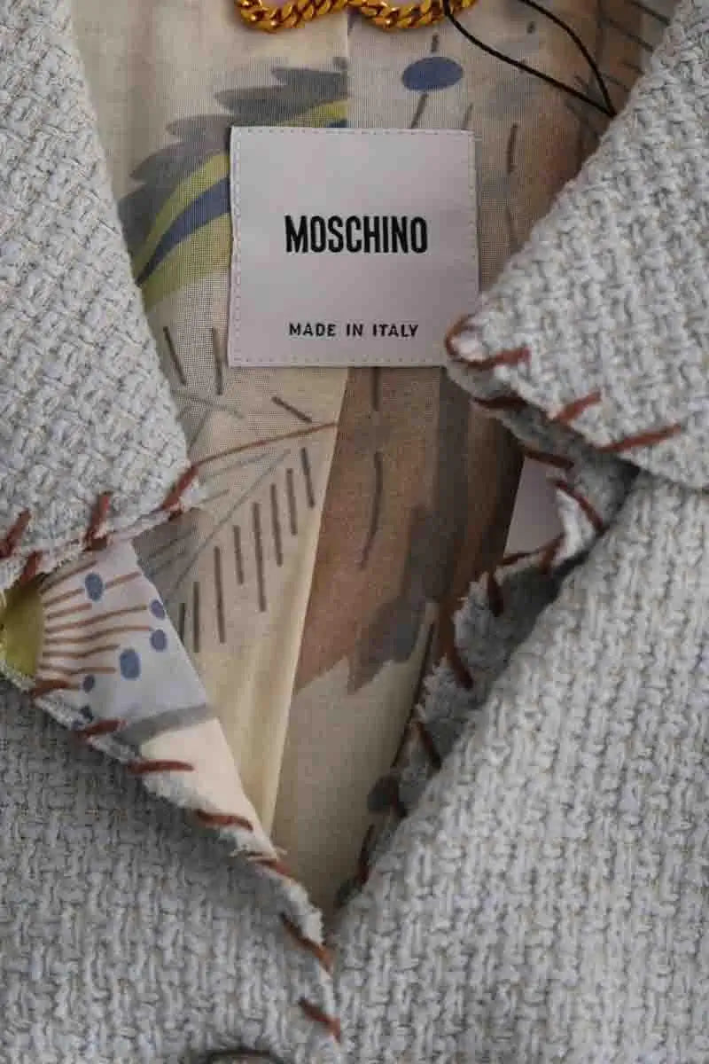 Veste Moschino Bleu en Coton