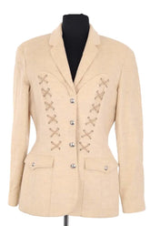 Veste Mugler Beige en Laine, taille M - Seconde Main
