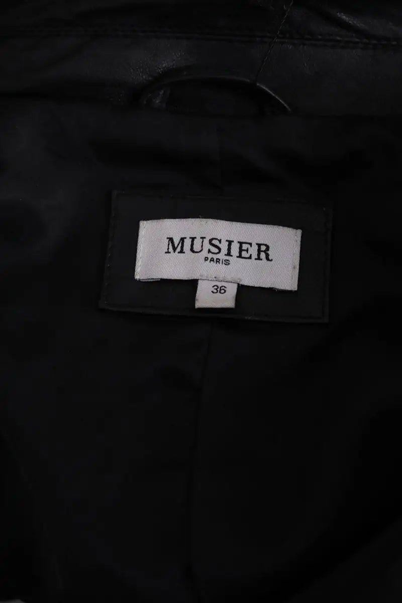 Veste Musier Noir en Cuir