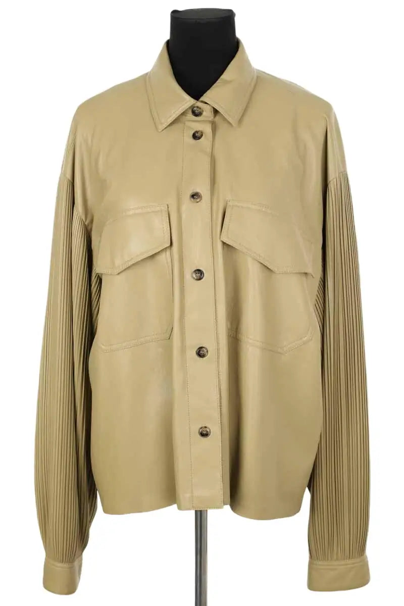 Veste Nanushka Camel en Polyester, taille L - Seconde Main
