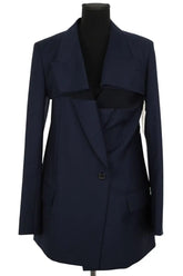 Veste Nina Ricci Bleu en Laine, taille L - Seconde Main