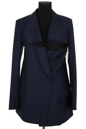 Veste Nina Ricci Bleu en Laine, taille L - Seconde Main