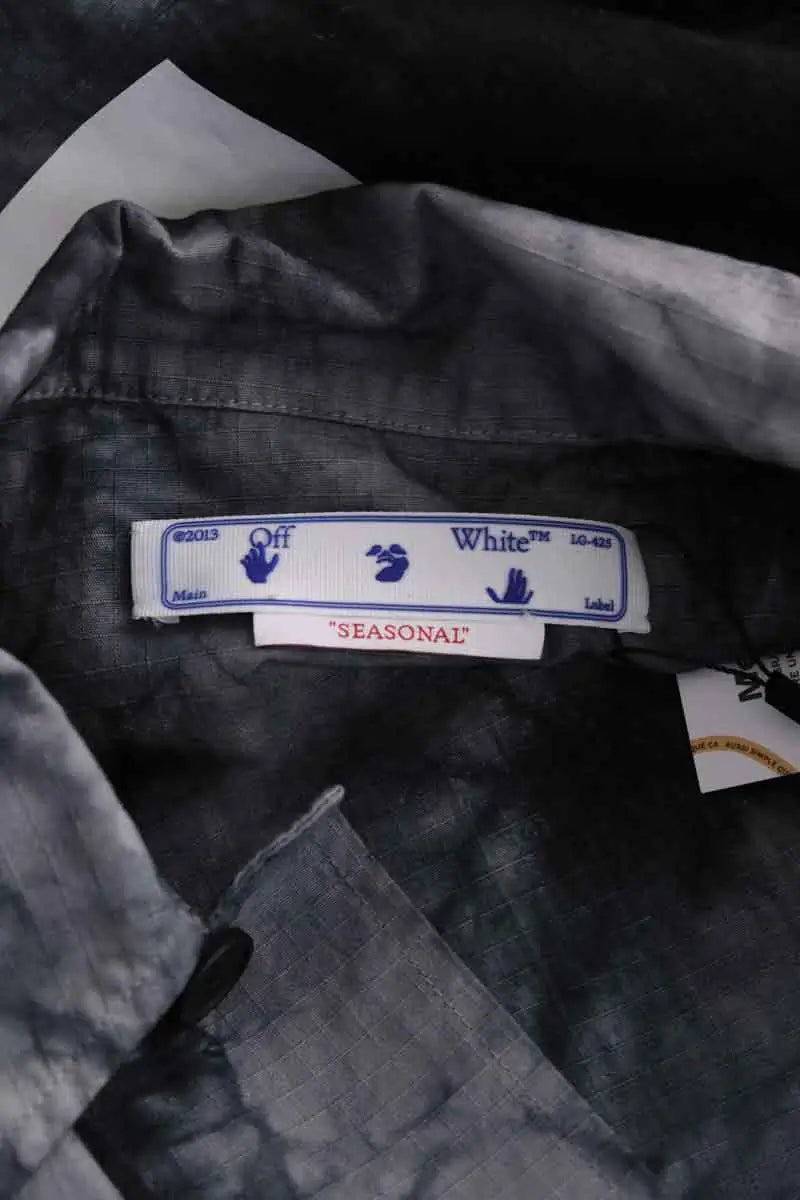 Veste Off White Noir en Coton