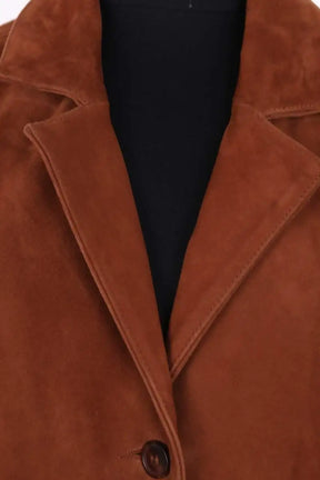 Veste Petite Mendigote Camel en Daim