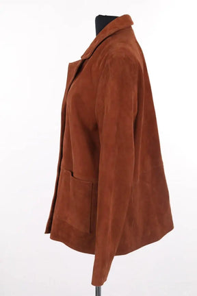 Veste Petite Mendigote Camel en Daim