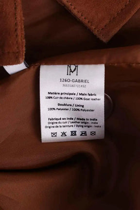 Veste Petite Mendigote Camel en Daim
