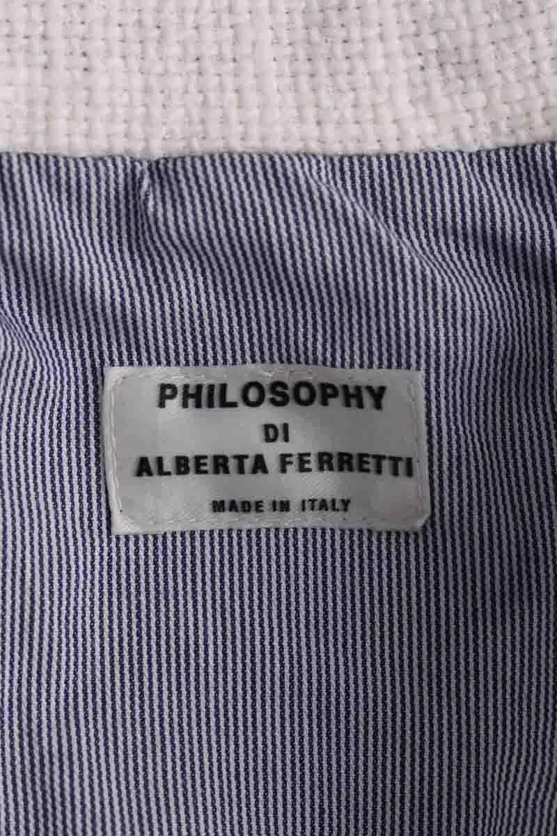 Veste Philosophy Di Alberta Ferretti Bleu en Coton