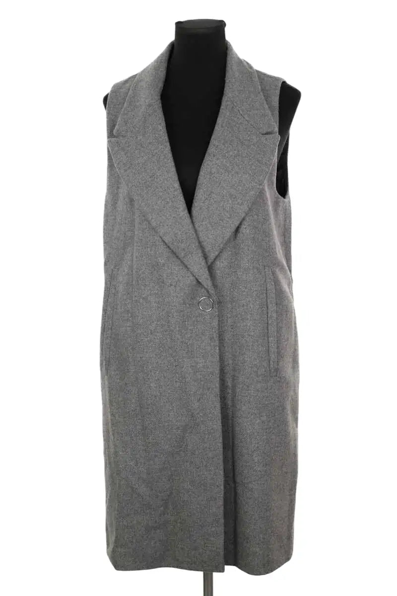 Veste Pinko Gris en Laine, taille L - Seconde Main