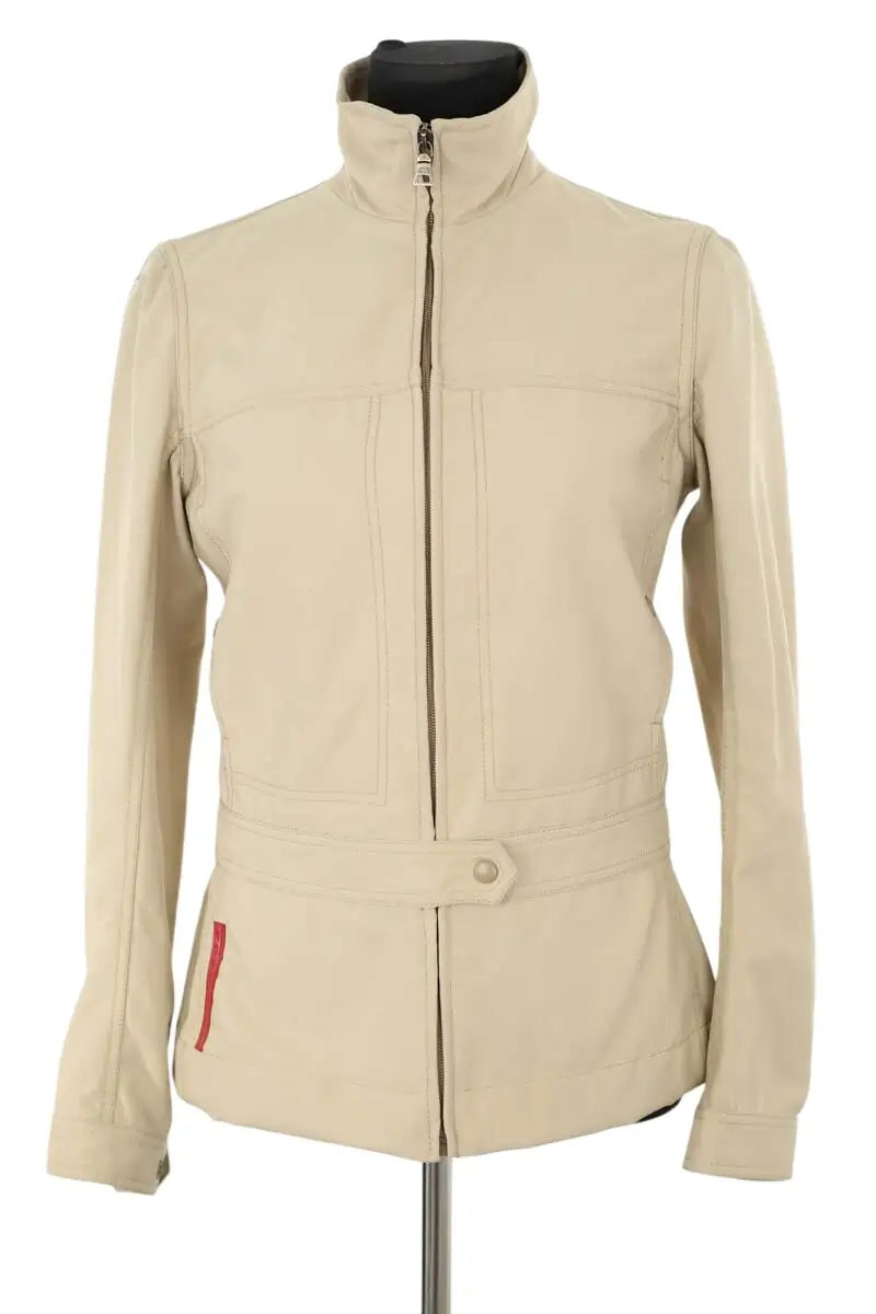 Veste Prada Beige en Polyester, taille M - Seconde Main