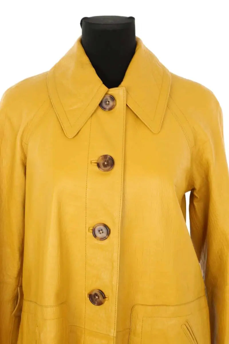 Veste Rebecca Taylor Jaune en Cuir