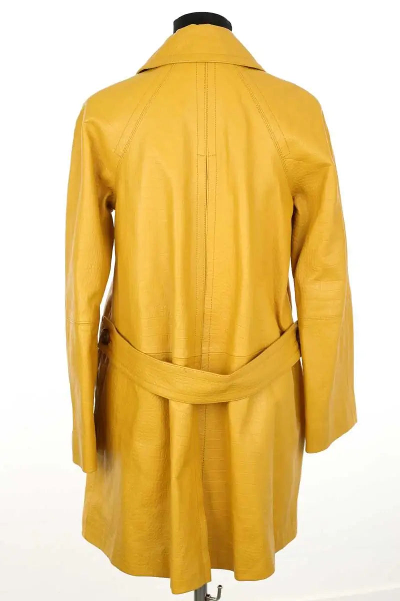 Veste Rebecca Taylor Jaune en Cuir