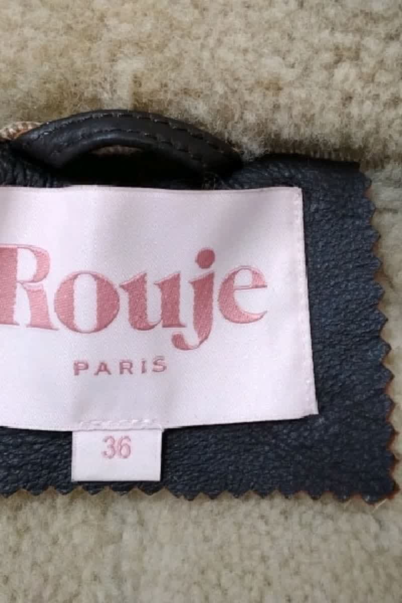 Veste Rouje Beige en Cuir