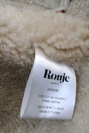 Veste Rouje Beige en Cuir